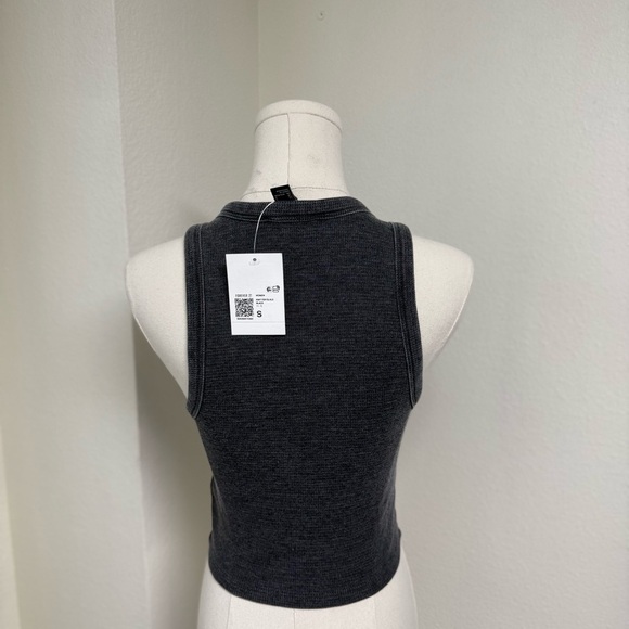 NWT Forever 21 Black Dark Gray Black Tank Top Women’s Size Small - Picture 6 of 8